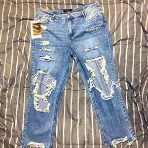Plus Size Ripped Jeans